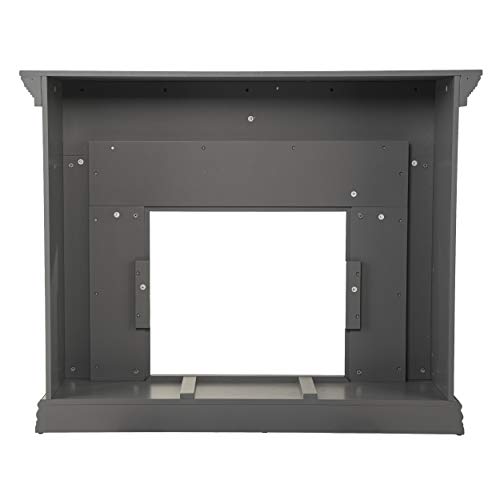 Dakesbury 50" Gray Electric Fireplace with Faux Stone