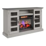 Duraflame Electric Fireplace with Glass Cabinets, Oak