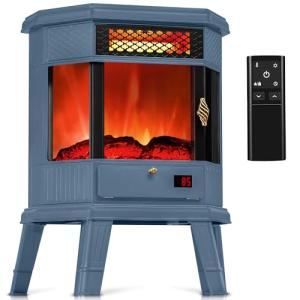 RealSmart 22 in Electric Fireplace Stove with Remote
