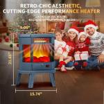 RealSmart 22 in Electric Fireplace Stove with Remote