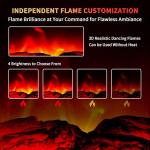 RealSmart 22 in Electric Fireplace Stove with Remote