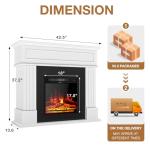 Electric Fireplace TV Stand with 3D Flame