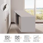 AMERLIFE Wall-Mounted Electric Fireplace TV Stand