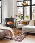 Silonn 24-Inch Electric Fireplace Heater with App