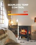Silonn 24-Inch Electric Fireplace Heater with App