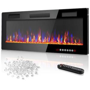 Vitesse 50" Ultra-Thin Electric Wall Fireplace