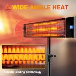 1500W Electric Infrared Outdoor Heater - Wall/Ceiling/Tripod