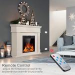 44" Electric Fireplace with Mantel and Remote Control