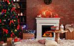 44" Electric Fireplace with Mantel and Remote Control
