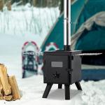 VEVOR Portable 86-Inch Camping Wood Stove