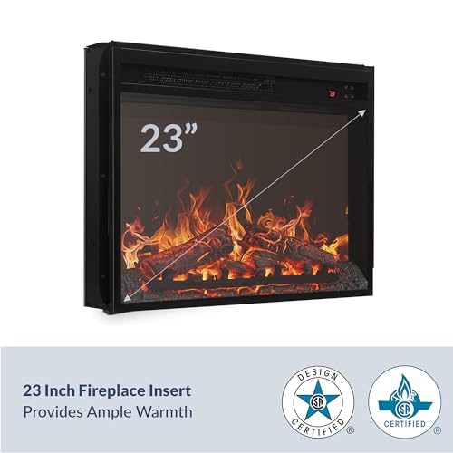 Belleze 31" Electric Fireplace Mantel with Remote