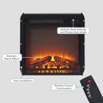 Modern 70" TV Stand with Electric Fireplace