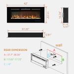 Kentsky 42-Inch Wall-Mounted Electric Fireplace