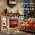 70" Electric Fireplace TV Stand with Mantel