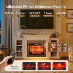 70" Electric Fireplace TV Stand with Mantel