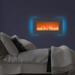 30-Inch Wall Mounted Electric Fireplace with Remote