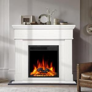 R.W.FLAME Electric Fireplace with Adjustable LED Flames
