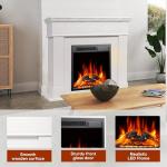 R.W.FLAME Electric Fireplace with Adjustable LED Flames