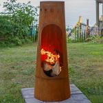 Sunnydaze Sante Fe 50-Inch Rustic Steel Chiminea