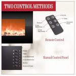 30" Wall Mount Electric Fireplace with Remote Control
