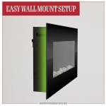 30" Wall Mount Electric Fireplace with Remote Control