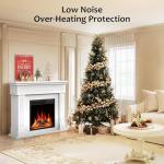 43" Electric Fireplace TV Stand with Mantel