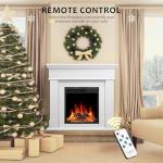 43" Electric Fireplace TV Stand with Mantel