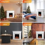 43" Electric Fireplace TV Stand with Mantel