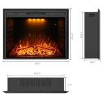 Dreamflame 36" Electric Wall Fireplace with Remote