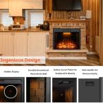 Dreamflame 36" Electric Wall Fireplace with Remote