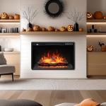 Oxhark 26" Electric Fireplace Insert with Remote