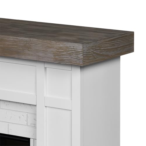 Cravenhall Electric Fireplace with Mantel, Remote Control