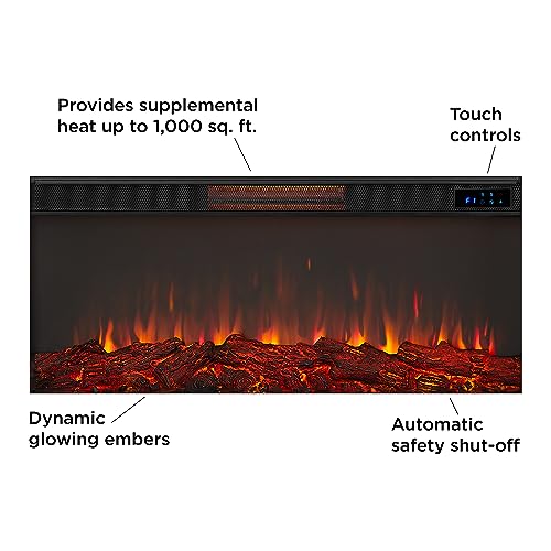 Cravenhall Electric Fireplace with Mantel, Remote Control