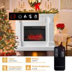 43-Inch Freestanding Electric Fireplace with Remote Control
