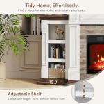 70" Electric Fireplace TV Stand with Storage