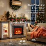 70" Electric Fireplace TV Stand with Storage