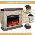 BOSSIN 36" Electric Fireplace & TV Stand Heater