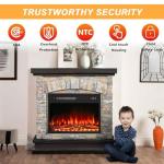 BOSSIN 36" Electric Fireplace & TV Stand Heater