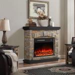 BOSSIN 36" Electric Fireplace & TV Stand Heater