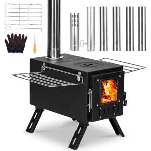 Compact Wood Stove for Camping and Outdoor Cooking