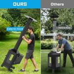 Wood Pellet Outdoor Patio Heater with Glass Window