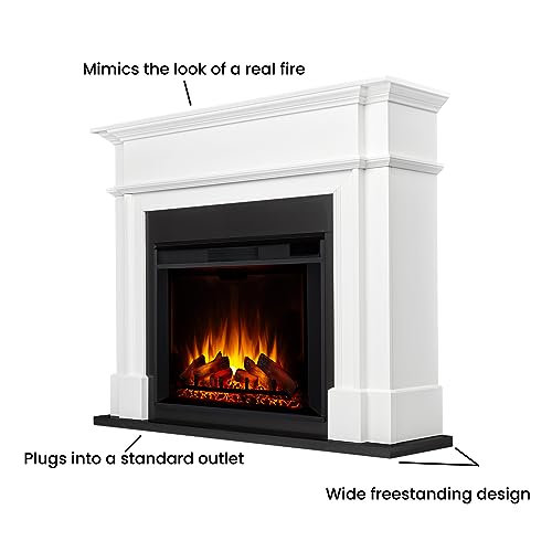 Real Flame Harlan 55” Electric Fireplace Mantel