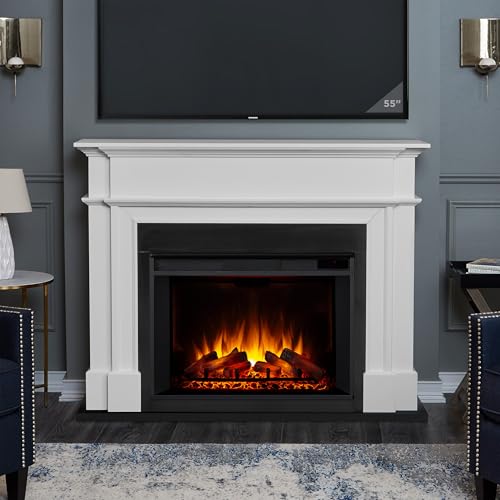 Real Flame Harlan 55” Electric Fireplace Mantel