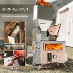 Portable Wood Burning Stove with Oven for Camping
