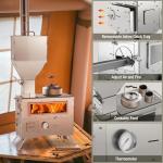 Portable Wood Burning Stove with Oven for Camping