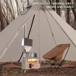 Portable Wood Burning Stove with Oven for Camping