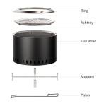 Florise 24” Square Outdoor Wood Burning Fire Pit