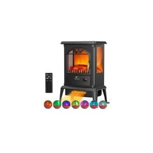 ROVSUN 1500W Electric Fireplace Stove with Remote