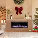 42" Recessed Wall-Mounted Electric Fireplace Heater