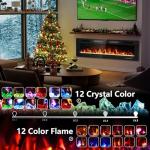 BREEZEHEAT 60" Wall-Mounted Electric Fireplace with Heater